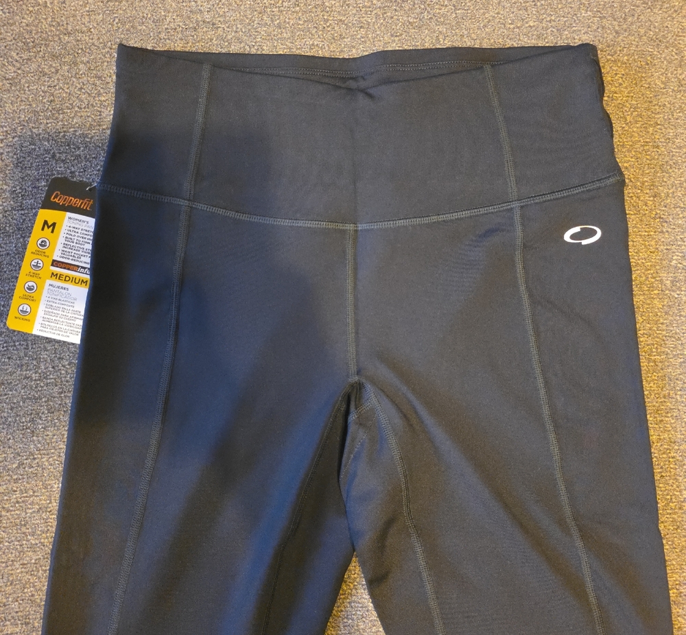 Copperfit High-Waist Black Leggings - Medium